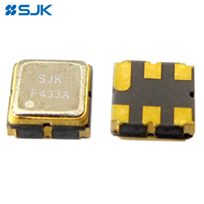 SMD DCC6 SAW 필터 3.8 X 3.8 넓은 주파수 범위 RoHS 준수